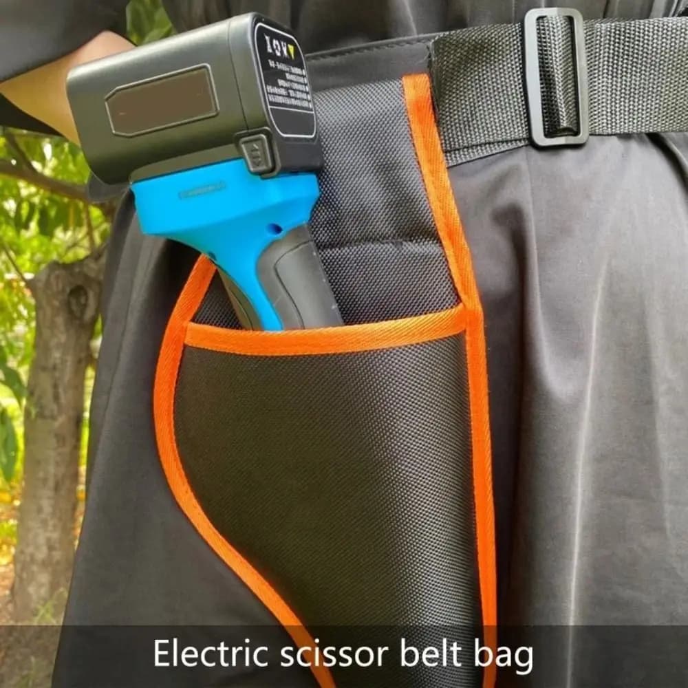 Battery Bearing Box Electric Shelves Waist Bag Wearable Tool Bag for Black and Orange Shears Electric Shears