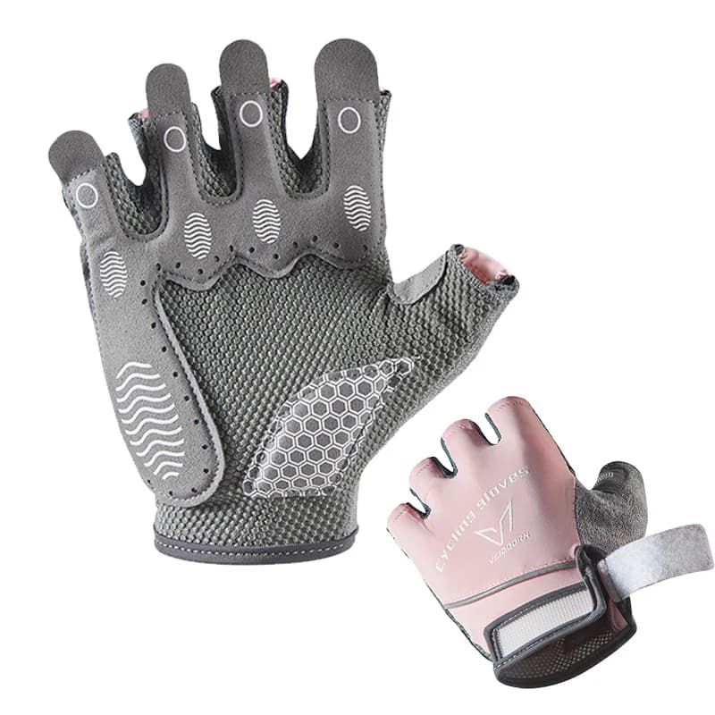 Veidoorn Men's and Women's Training Gloves for Gym Weightlift Anti-slip Palm with Padded Towel Breathable Towel Die for sweat wipes