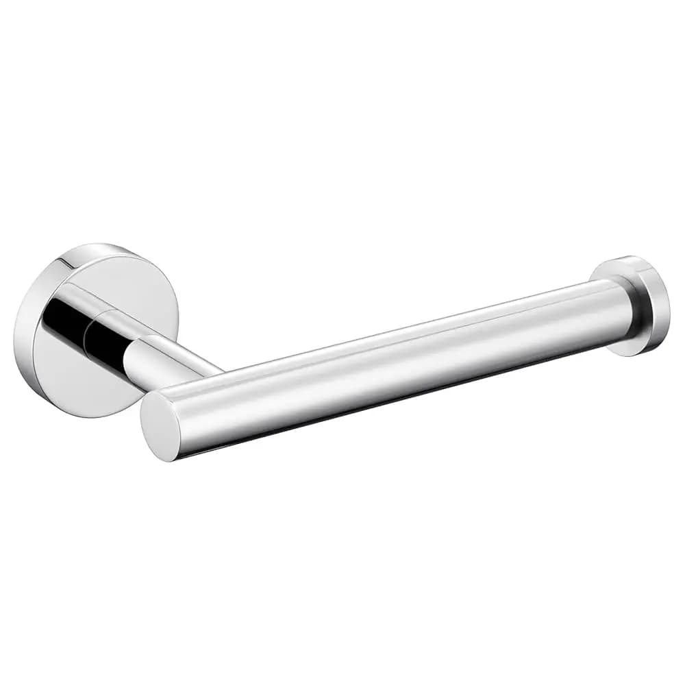 Portarotolo Carta Igienica Cromato Lucido, Dispenser Rotolo Carta Igienica in Acciaio Inox 304, Dispenser Rotondo per Carta Igienica per Bagno e Cucina