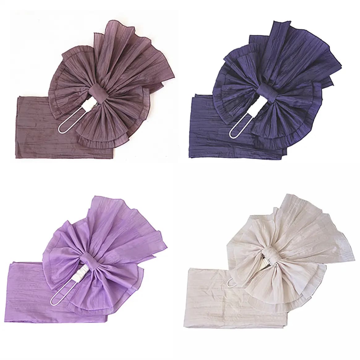 Simple to Use Haori Belt with Pleats And Flower Knot High Grade Embroidered Fabric New Style Kimono Bathrobe Women's Fashion