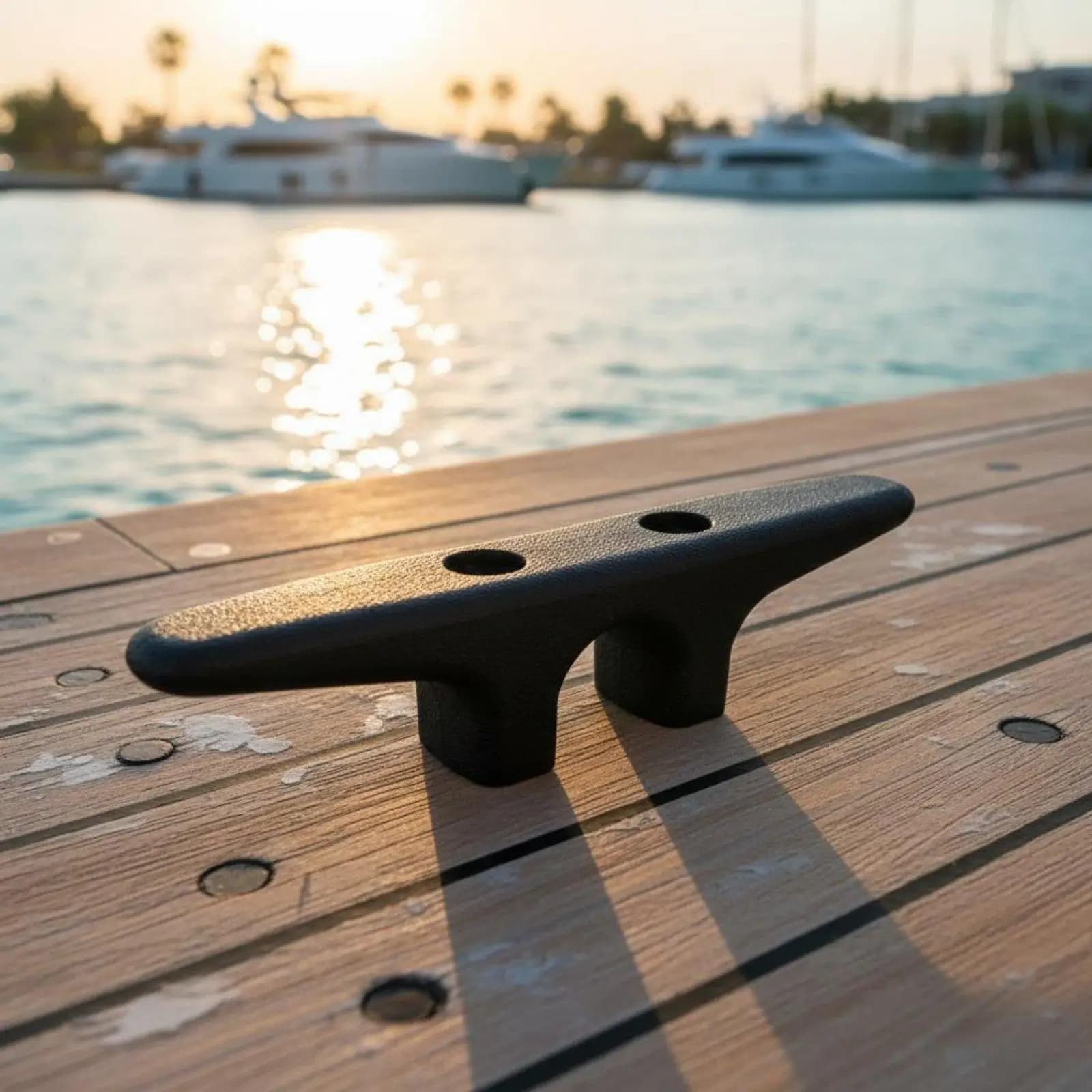 Marine Hardware Nylon Boat Cleat Durable Dock Rope Holder Resistant Smooth Finish for Kayak Canoe Tender