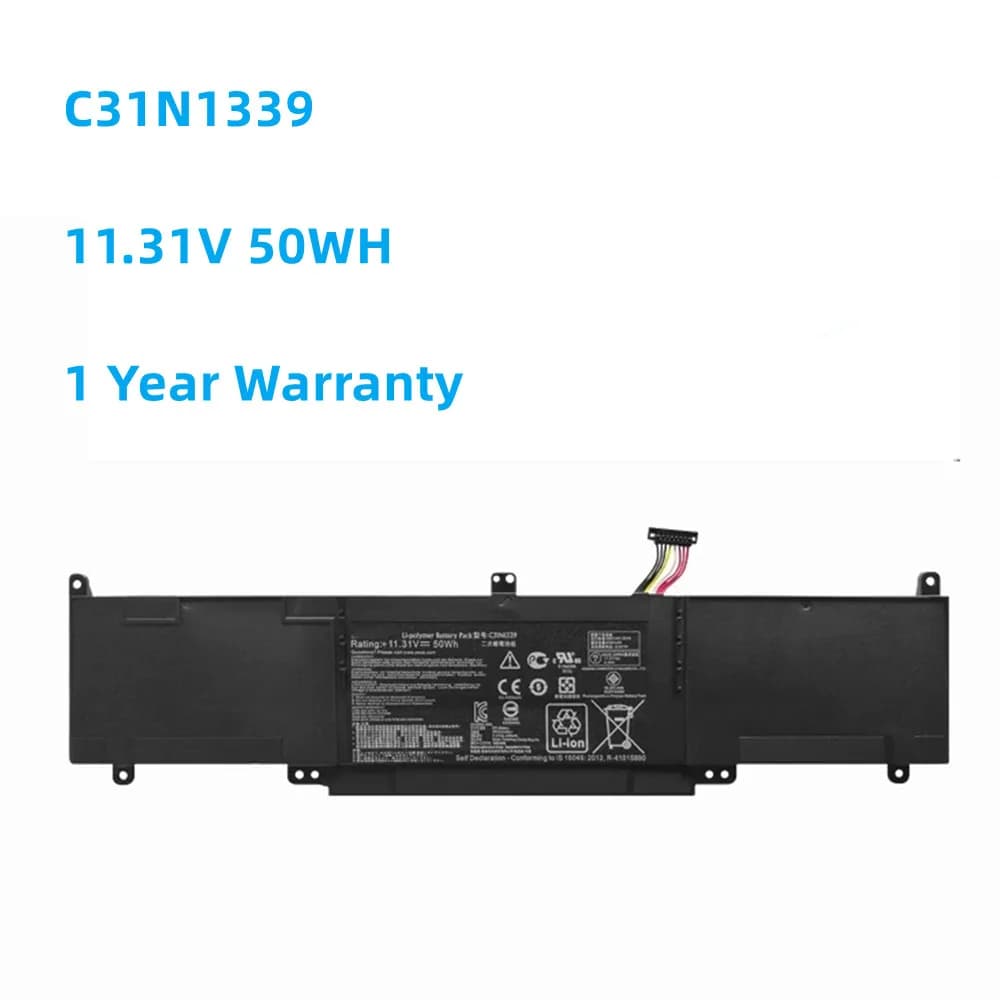11.31V 50WH/4421mAh C31N1339 Laptop Battery For ASUS Zenbook UX303L UX303LN TP300L TP300LA TP300LJ Q302L Q302LA Q302LG