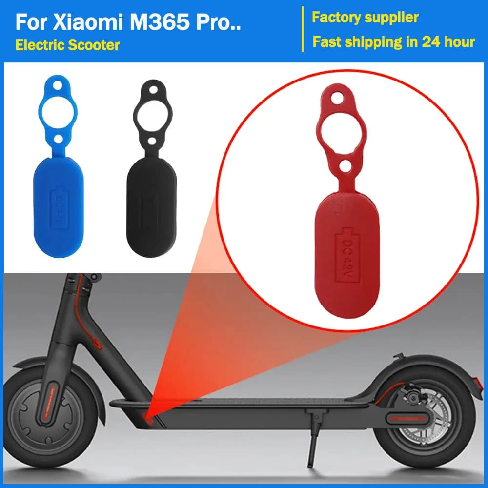 Parte della custodia con tappo antipolvere in gomma impermeabile per porta di ricarica universale per accessori per scooter elettrici Xiaomi M365 Pro 1S Pro 2