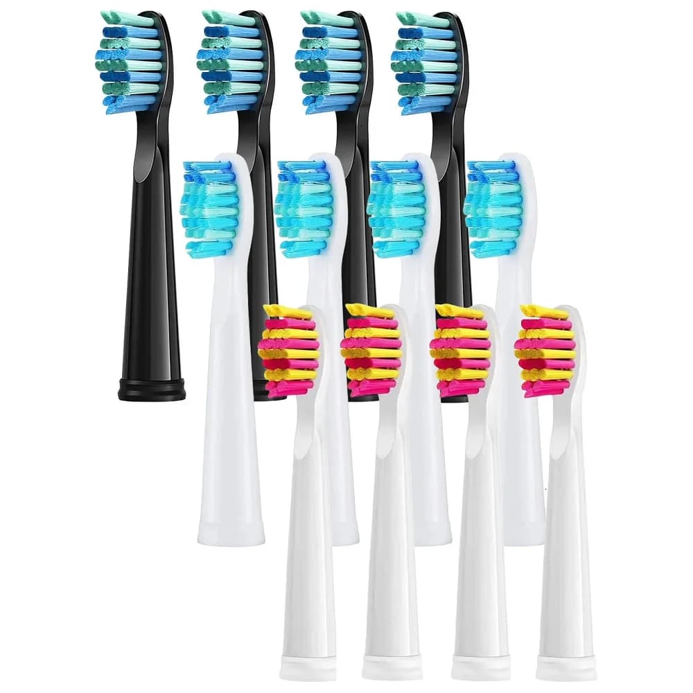 4 Pz/Pack Replacement Heads For Seago For Fairywill Electric Toothbrush Dupont Brush Sets Refill Toothbrush
