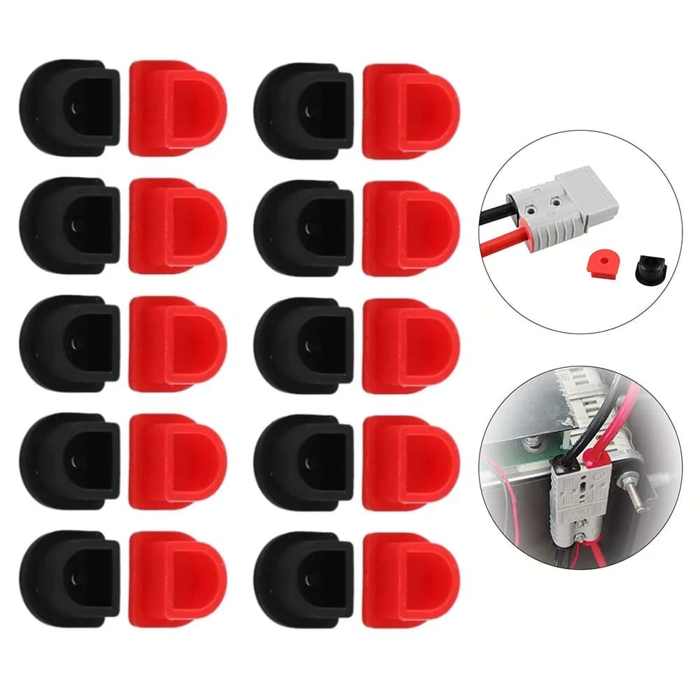 4/5/10 Pair Waterproof Fixing Plug for Connector Plugs 50A-175A Cable Kits Red & Black Versatile Applications Parts