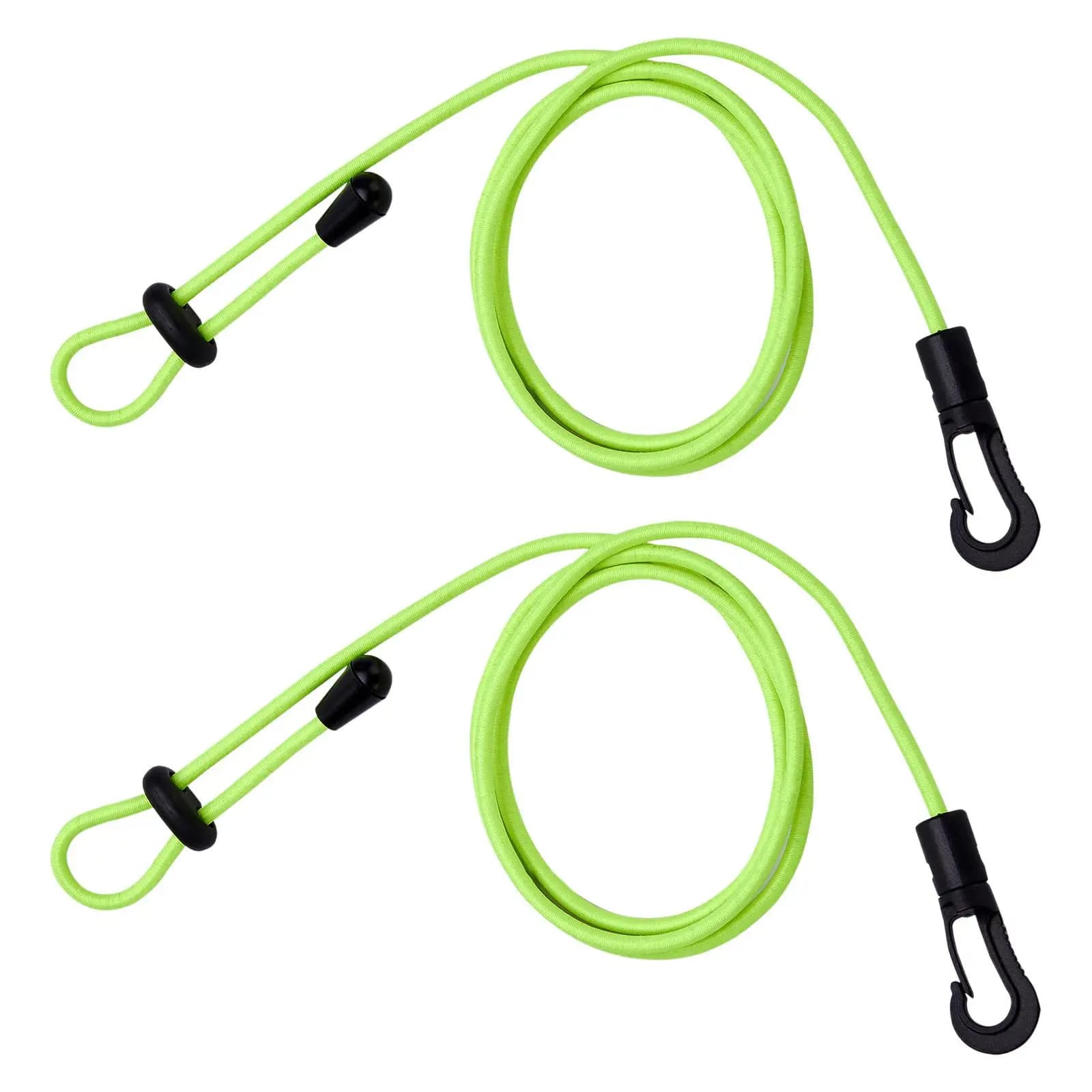 2 Pezzi Kayak Paddle Guinzaglio Cordino di Sicurezza Cinghia per Canoa Paddle Canna da Pesca Robusto Installa Leggero Regolabile