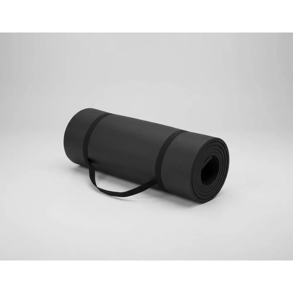1 inch thick extra memory foam yoga mat with transport belt - Non-slip exercise mat for gym workouts at home