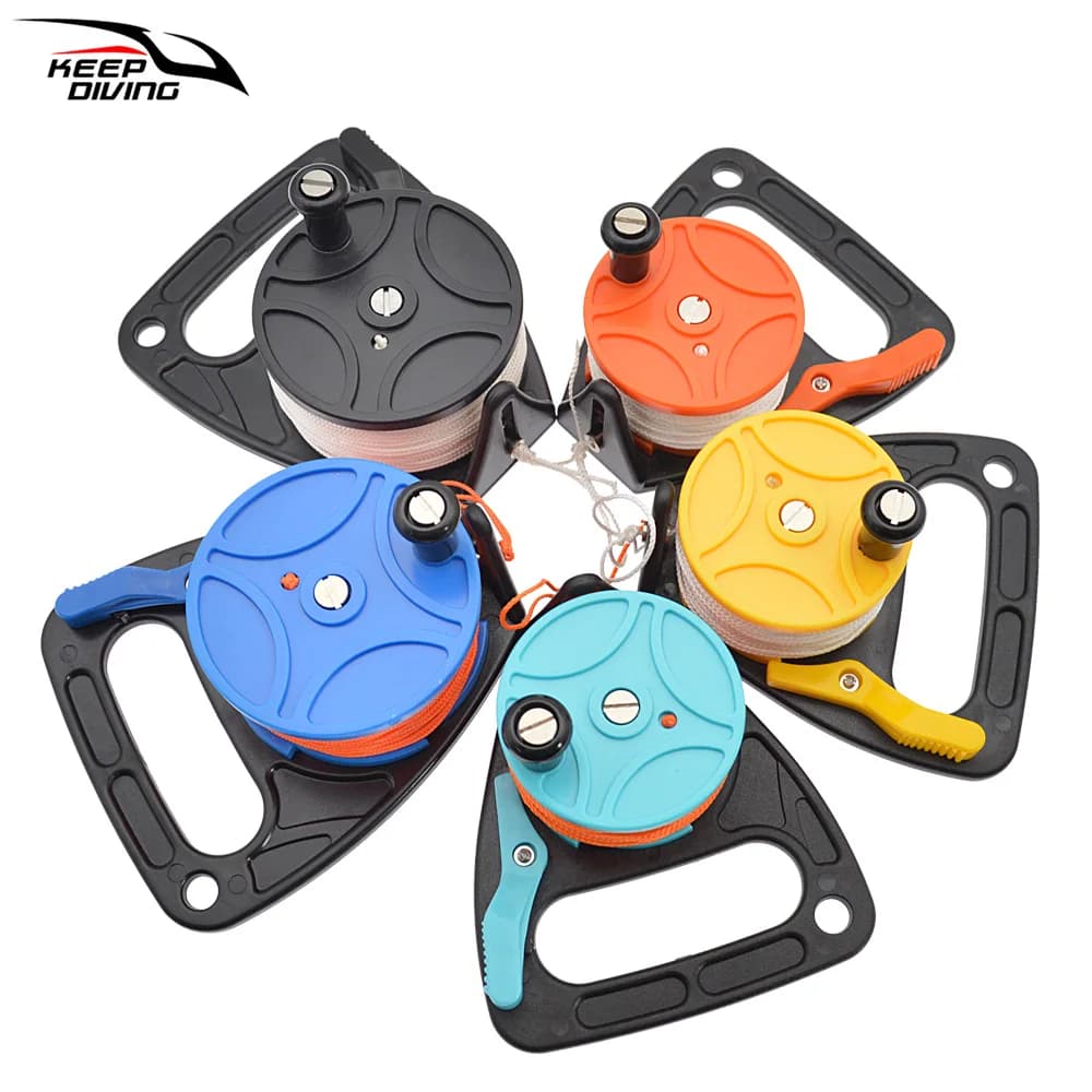 1 Pz 150/249ft Handheld Line Diving Grotto Reel for Diving Scuba Wreck Cave Diving Snorkeling SMB Accessories Heavy Duty
