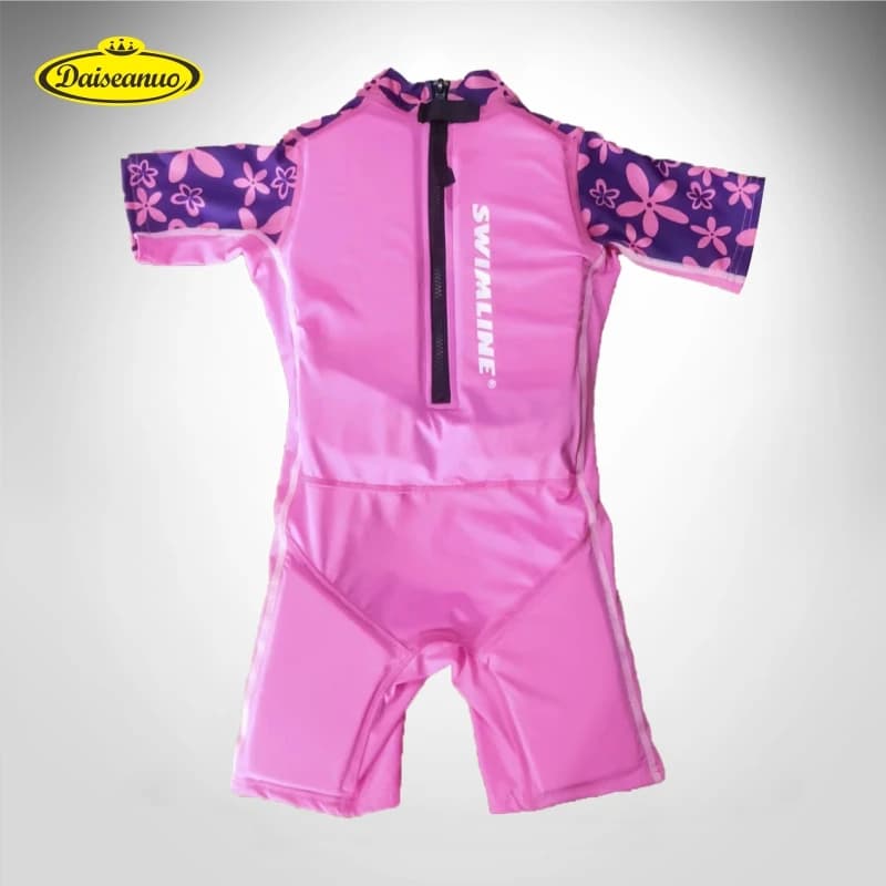 Costume da bagno per bambini giubbotto di salvataggio blu con cerniera confortevole un pezzo nuoto aiuto alla galleggiabilità sicurezza universale giacche da bagnino per bambini