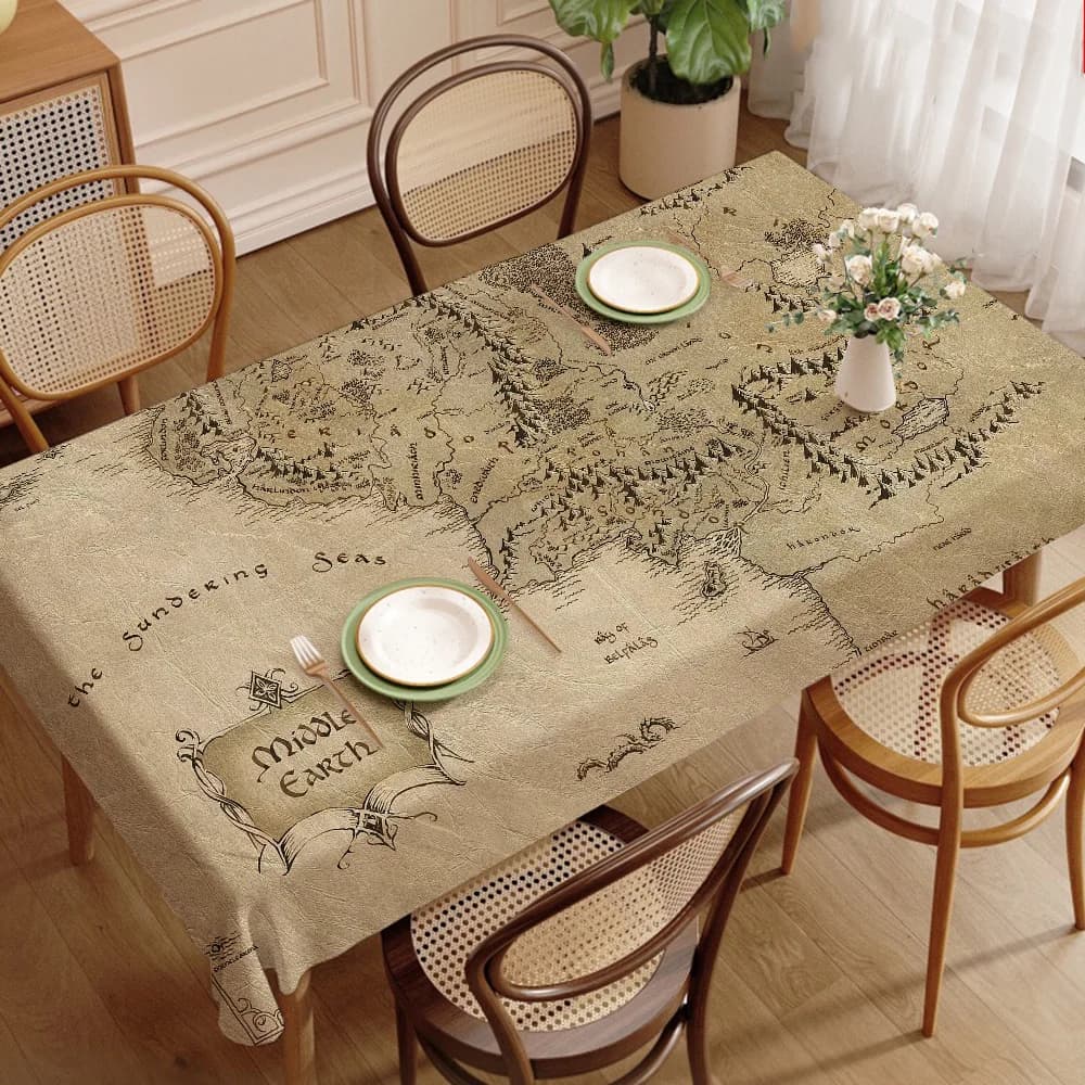 L-Lords Game Rings Tovaglie per la casa, decorazioni per la sala da pranzo e accessori per tavoli rettangolari, tessuto impermeabile antimacchia