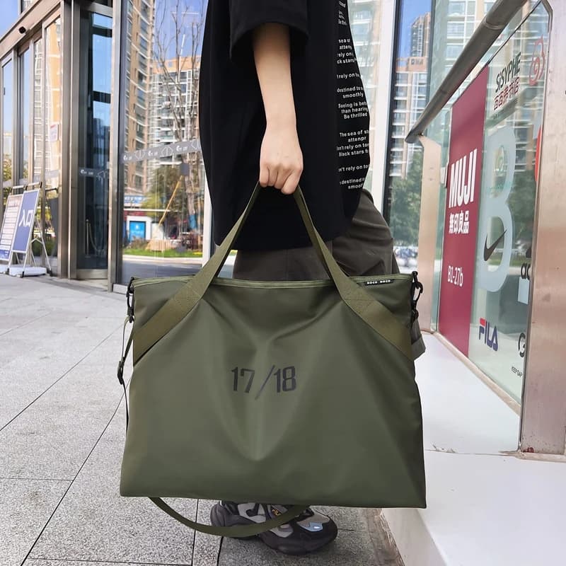 Tittoegirls borsa a tracolla grande in Nylon antistrappo per donna borsa a tracolla semplice per il tempo libero Solid Black Green Lady Messenger Bag borse