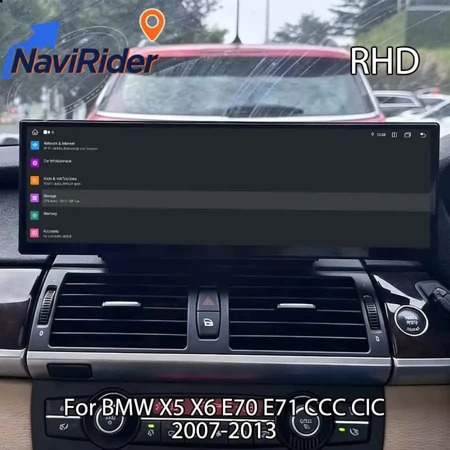 RHD 14.9" Android Auto Radio For BMW X5 X6 E70 E71 CCC CIC 2007-2013 Car GPS Multimedia Player Carplay Navigation Head Unit DSP