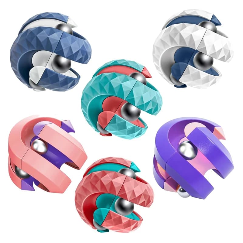 Unico Orbit Ball Fidget Spinning Toy Novità Perline Track Infinity Cube Ansietà creativa ADHD Regali antistress Bambini Adulti