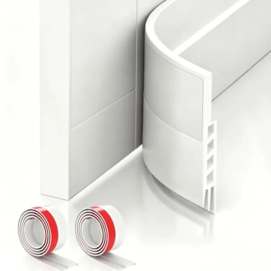 2 Pack Door Draft Stopper Door Sweep for Exterior and Interior Doors, Door Bottom Seal Dust and Noise Insulation Weather Stripp