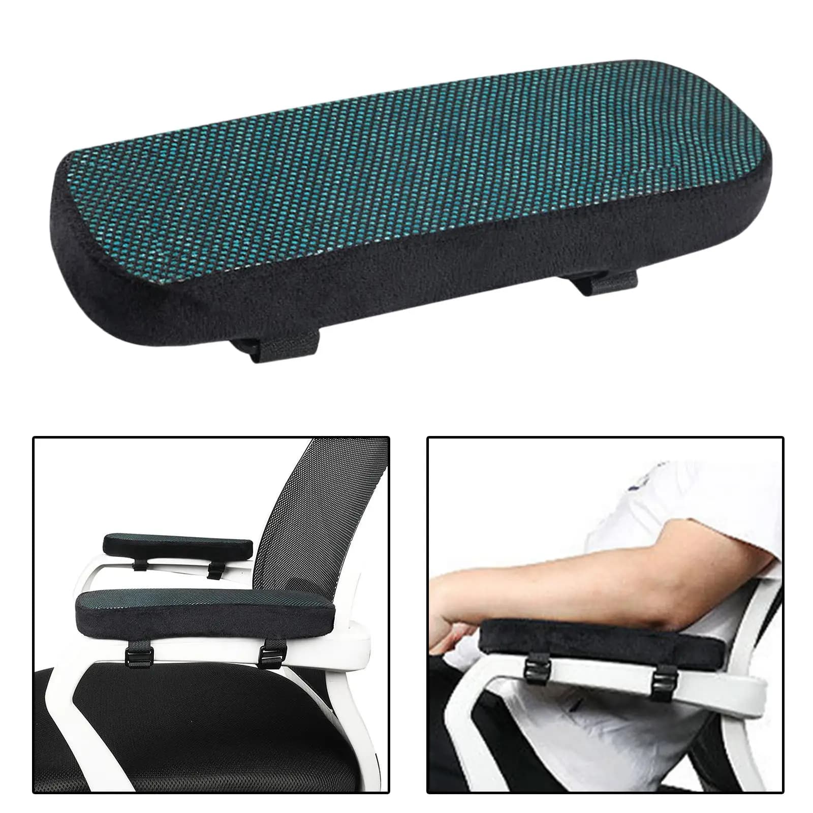 Cuscini per braccioli per sedia Sedia da ufficio a pressione Sedia da gioco Cuscinetti per braccioli in memory foam morbido