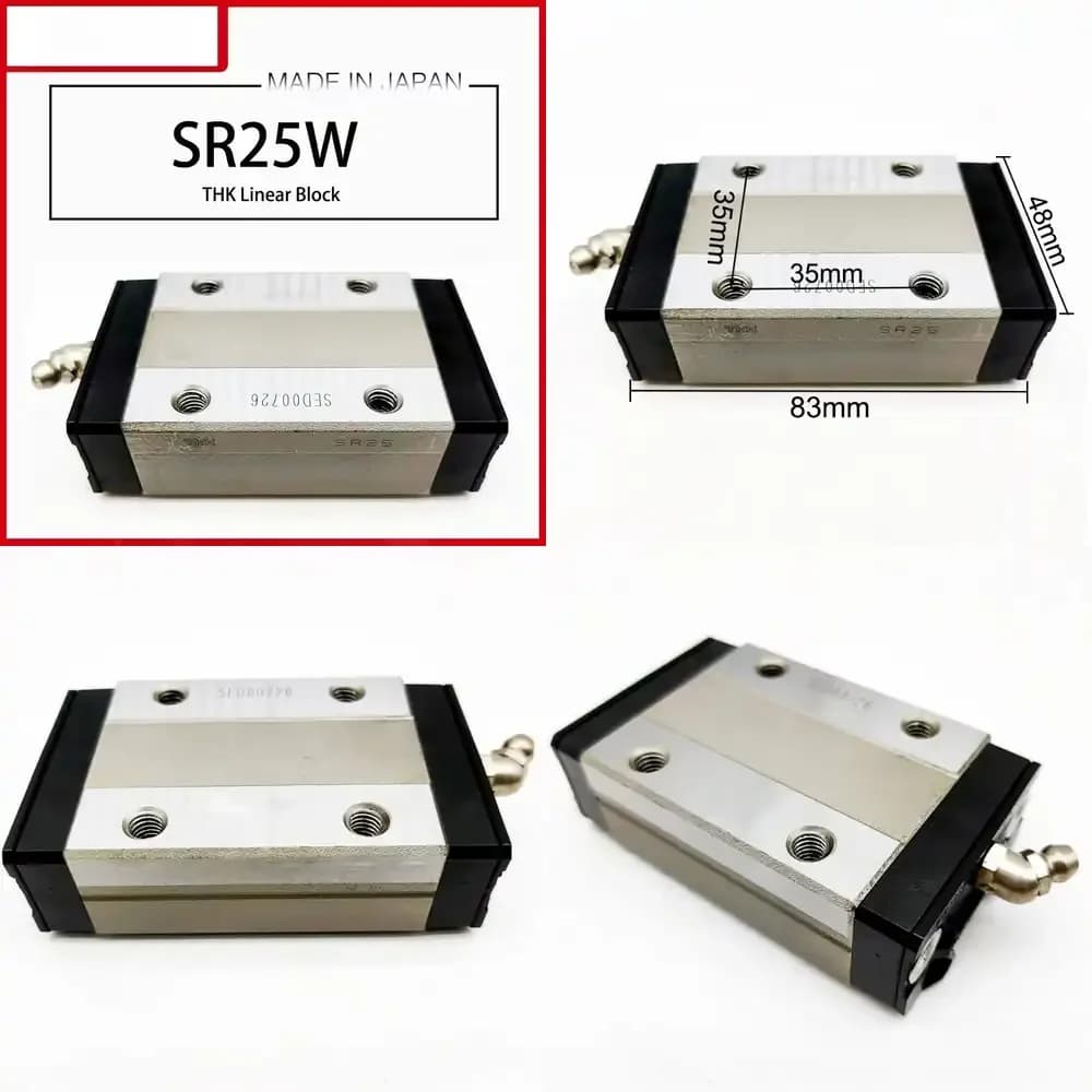 Linear Guide Rail SR Series SR25 SR25W for CNC Machine Linear Block Bearing Slide Assembly for 3D Printer Router Tooling