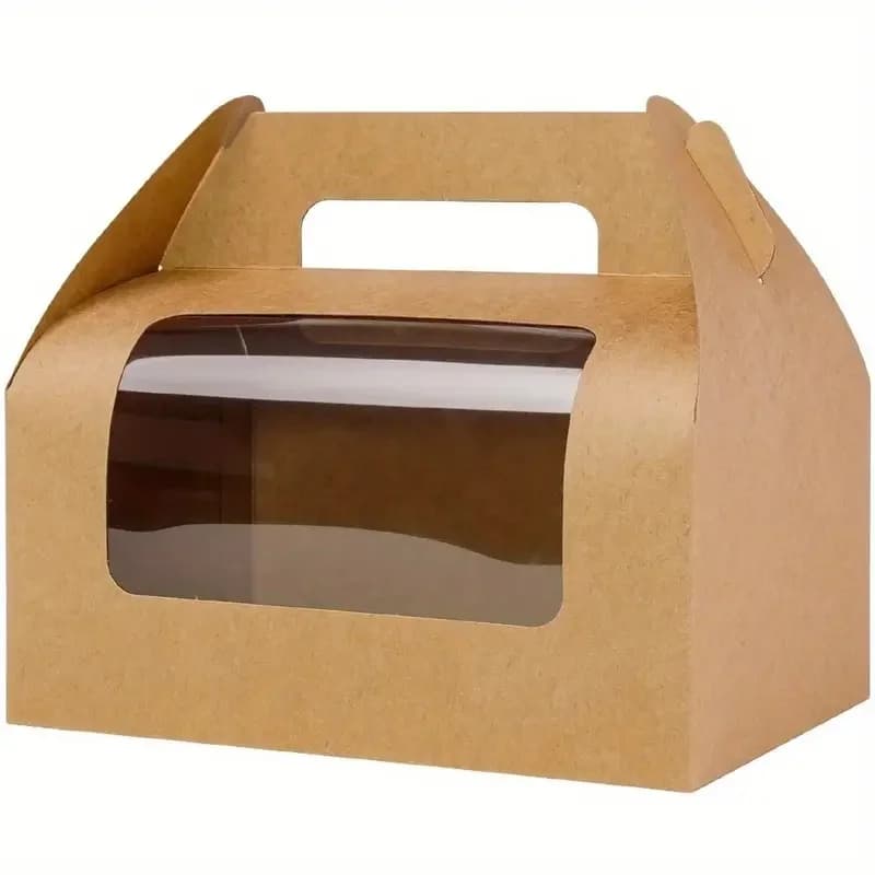 Confezione regalo trasparente da 10/30 pezzi con finestra per gioielli, perline fai da te, snack, biscotti, caramelle, compleanno, matrimonio, picnic