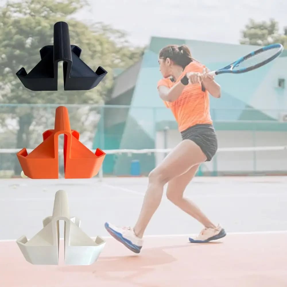 Dual Perspective Tennis Net Camera Mount Secure Clip-On Portable Clamp Tennis Camera Mount 3D Printed Net Mounted