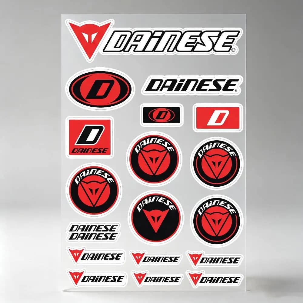 Poster D-ai-ne-se Reflective Motorcycle Stickers Waterproof Vinyl Decals For Motorbike Helmet Fuel Tank Bike