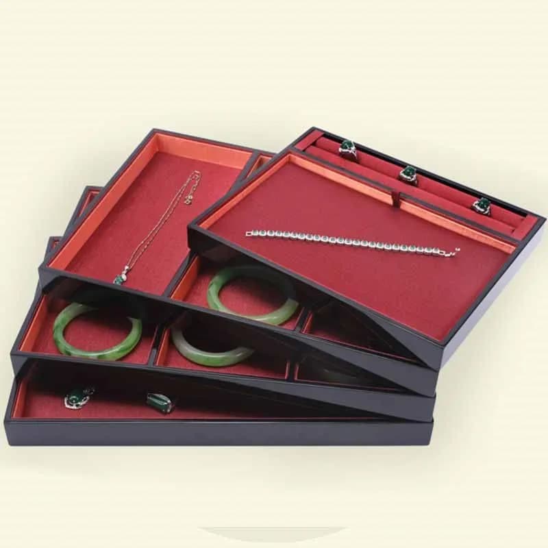 Baked Paint Craft Jewelry Tray Jewelry Display Plate Palace Style Bracelet Ring Pendant Plate Jewelry Storage Viewing Tray ZJ51