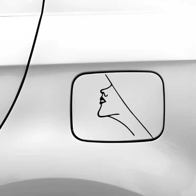 1 adesivo 2D piatto per casco da moto in PVC, impermeabile, resistente al sole e allo sbiadimento, facile da applicare per decorazioni auto, finestrini e paraurti