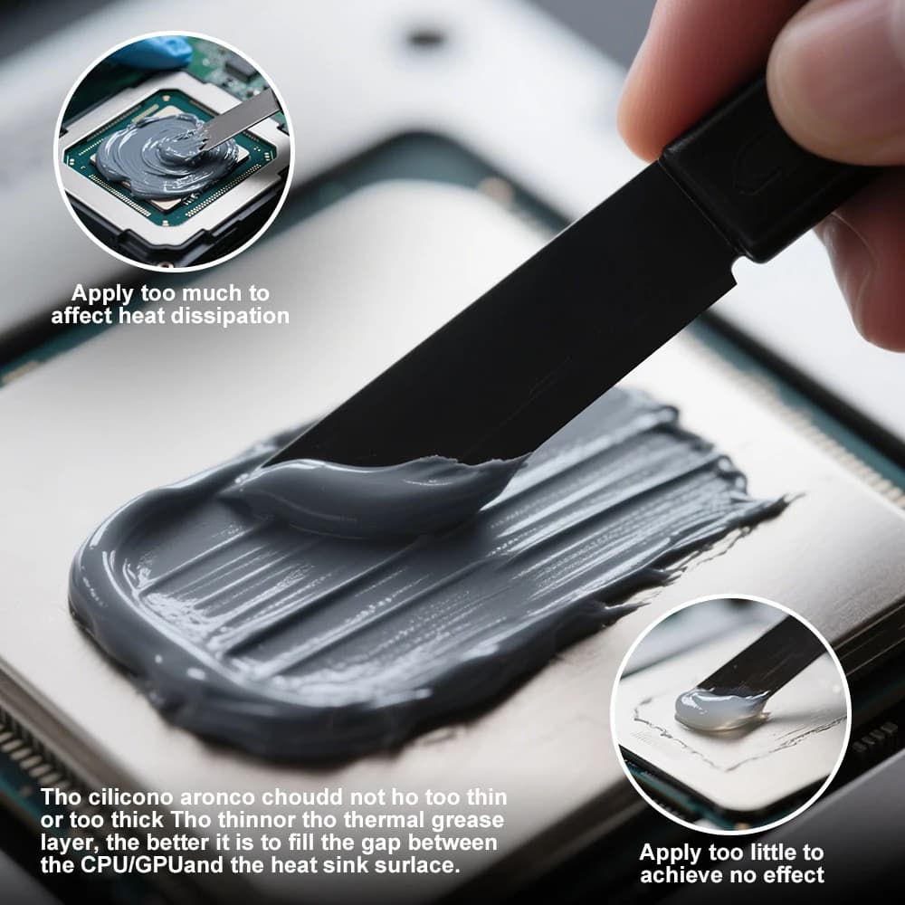 GD900 Thermal Grease 0.5g Thermal Paste Conductive Silicone Heat Dissipation Paste for GPU CPU Bambu Lab 3D Printer Coolers