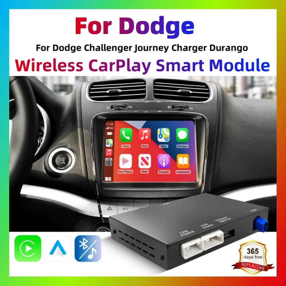 Android CarPlay Automatic retrofit kit decoder box for Dodge Challenger Journey Charger Durango