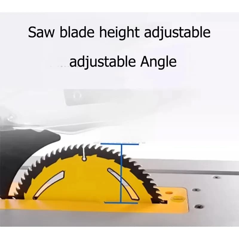 210mm 1500W Woodworking Table Saw and Milling Machine Platform Suitable for Household Cutting of Wood Boards