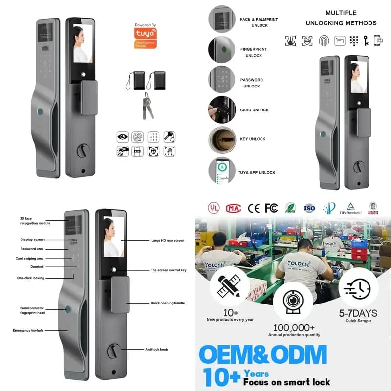 2026 Advance Intelligentsmart Gate Lock Professional Factorylock Card/NFC Unlocksmart Lock