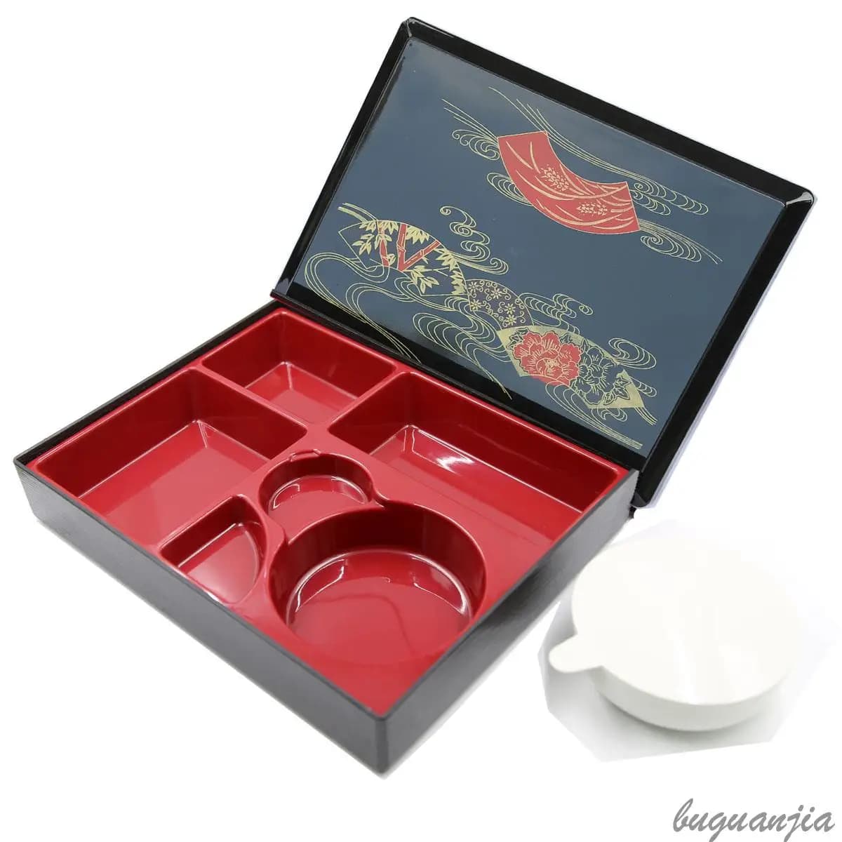 Contenitore per Pranzo in Stile Giapponese Resistente alle Alte Temperature, Grande Formato, per Sushi e Fast Food, Lavabile in Plastica