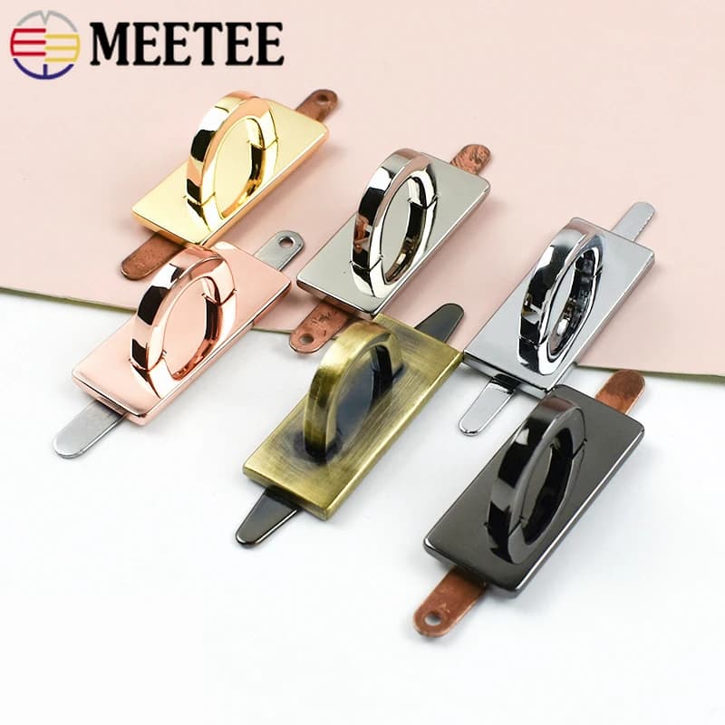4/8/12 Pezzi Clip Laterale a Ponte ad Arco in Metallo, Fibbia ad Anello a D, Chiusura per Tracolla, Connettore per Manico a Catena per Borsa, Gancio, Accessori Fai da Te