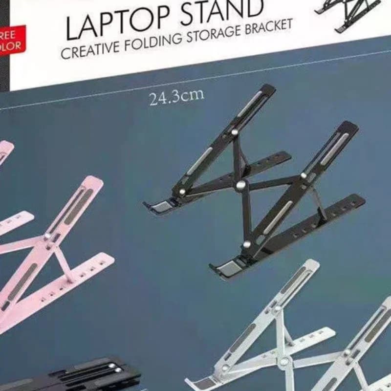 Supporto Pieghevole per Laptop a 8 Livelli, Base Portatile Regolabile per Notebook, Riser di Raffreddamento, Accessori per Laptop