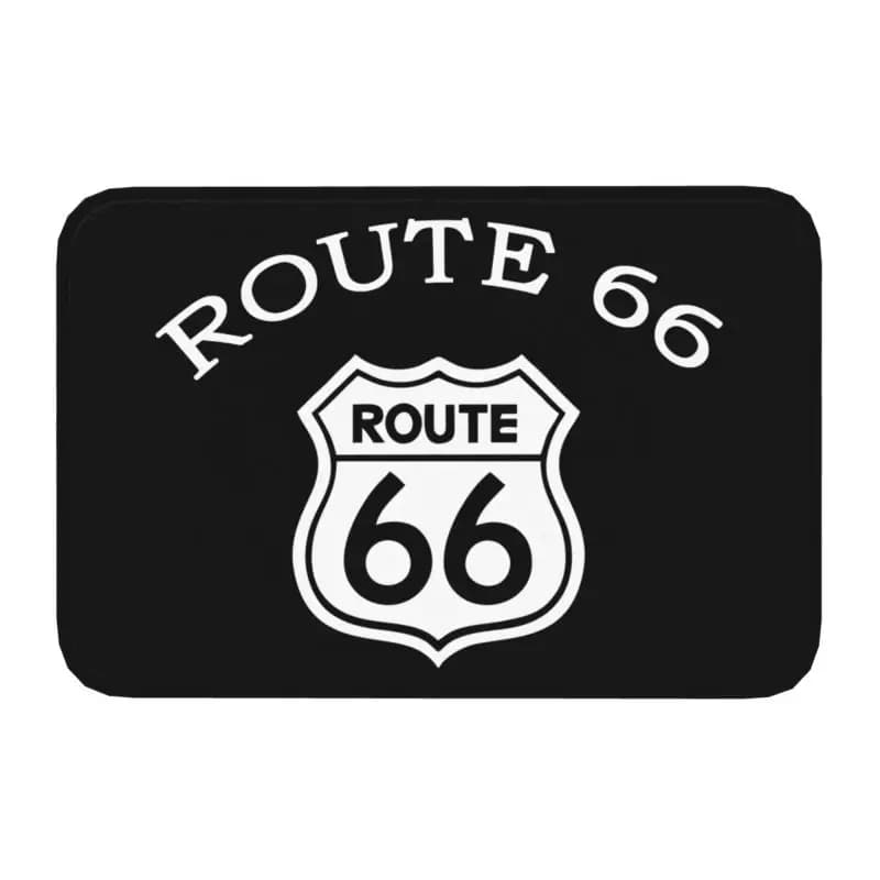 Personalizzato Route 66 Zerbino Tappetino Antiscivolo Americas Highway Bagno Cucina Giardino Tappeto 40 * 60 cm
