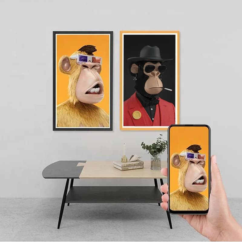 Cornice Digitale WiFi HD con Display E-ink da 32, 43, 55, 65 Pollici, Cornici Digitali di Grandi Dimensioni