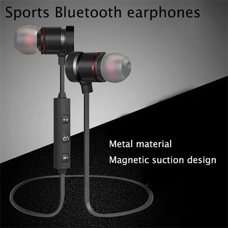 1-4Pcs Wireless Bluetooth Headphones Neckband Earphone In Ear Monitor With Mic Long Battery Auriculares Headset Sport