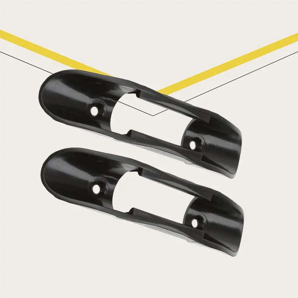 2 Pezzi Clip Porta Pagaia in Plastica per Kayak, Facili da Installare, Presa Sicura e Stabile, Accessori per Kayak, Porta Rete da Pesca, Nero
