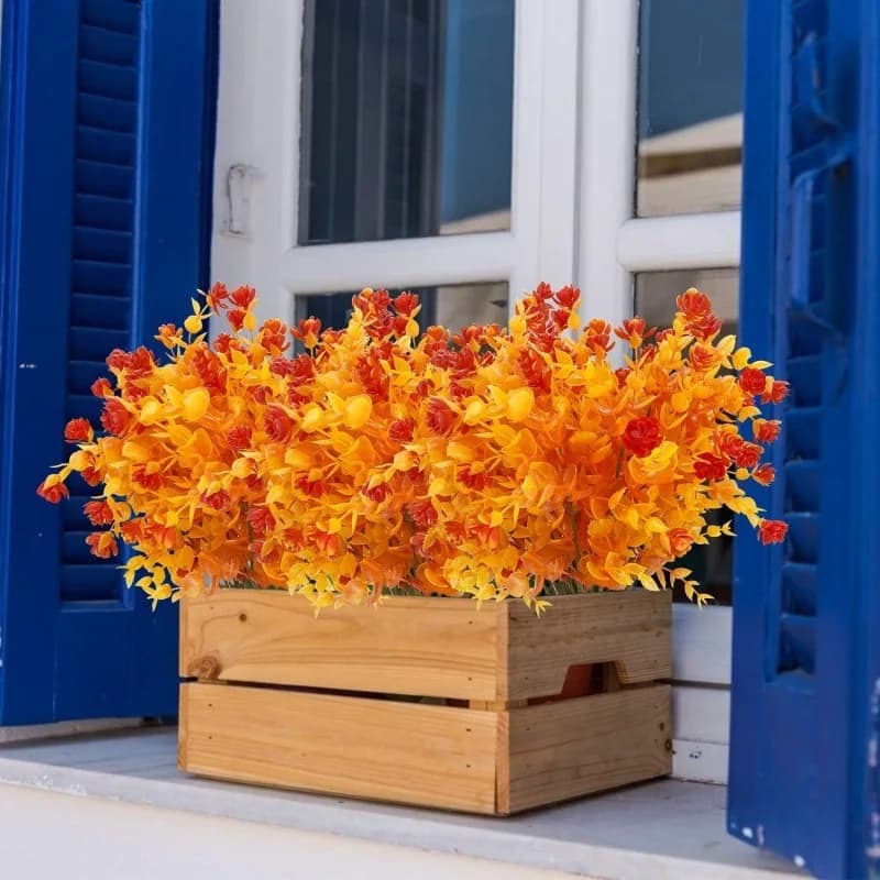 Famous Flowers Autumn Thanksgiving Plants Artificial Flowers Vegetables for Autumn Home Decoration M