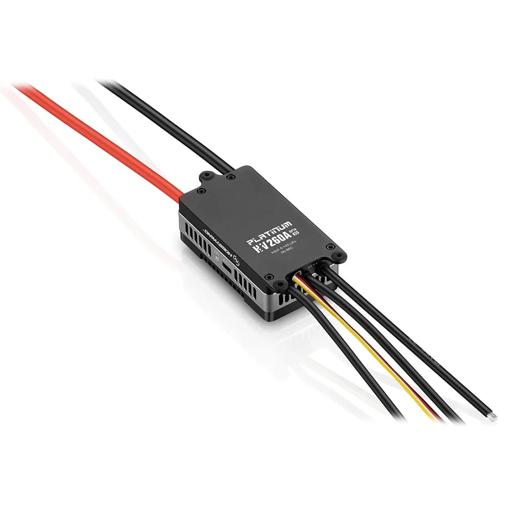 HOBBYWING ESC Platinum 260A V5 SBEC/OPTO 6-14S LiPo HV Brushless ESC for RC Remote Control Model Aircraft Fixed-wing Helicopter
