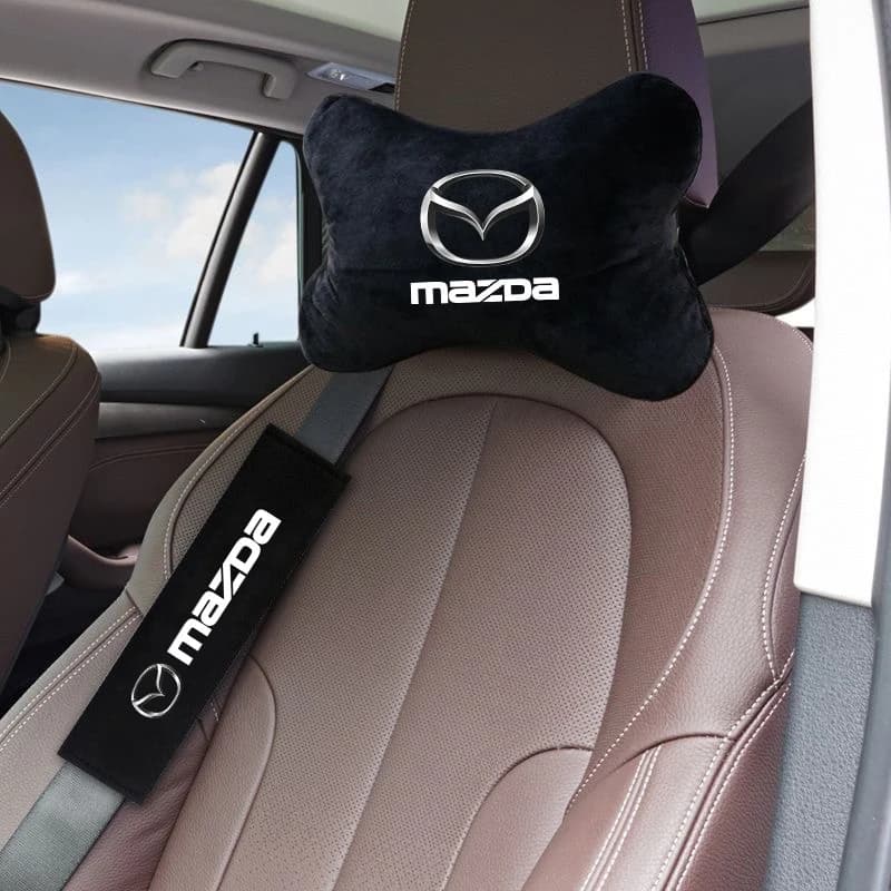 Car headrest Neck support Breathable Auto Seat Neck Protective Pillow Compatible for Mazda 6 3 CX5 5 2 323 CX7 Demio Atenza Axela