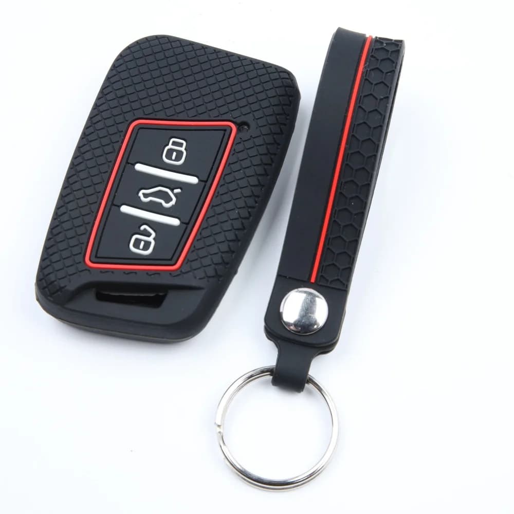 Custodia in silicone per chiave auto VW Volkswagen Passat B8 Taos Polo Tiguan, per Skoda Kodiaq Fabia Karoq Octavia Seat Ateca