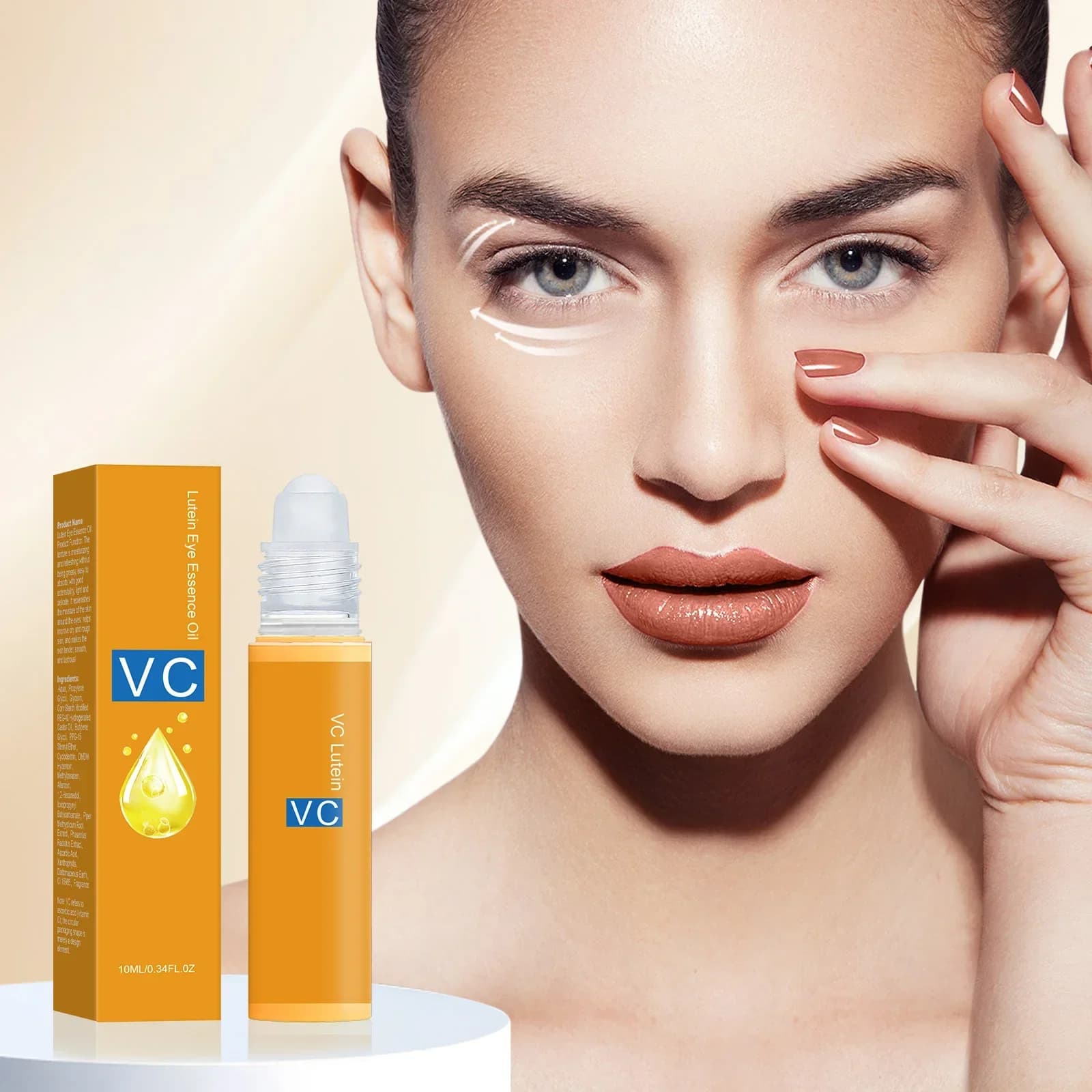 Oil for the treatment of revitalizing eyes 10 ml - with vitamin C and carotene to deeply hydrate, reduce dryness and refine the skin of the eye contour.