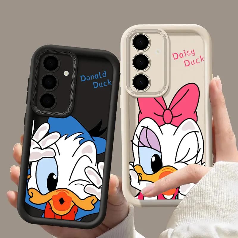 Disney Duck Winnie Pooh Marie Fundas per Samsung Galaxy S26 S25 S24 S23 S22 Plus S21 Ultra S20 FE Case S26Ultra Phone Back Cover