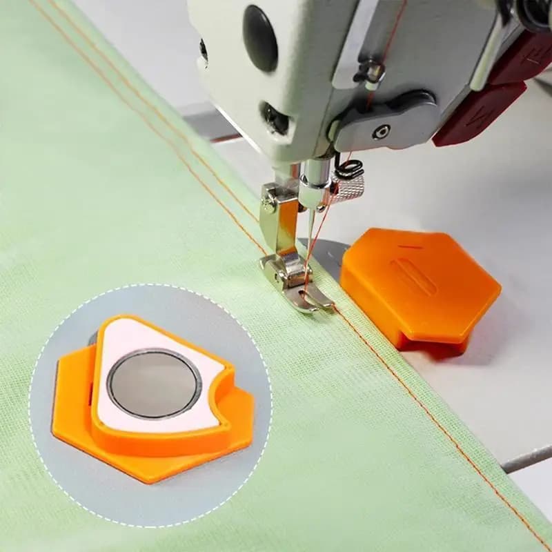 2 Pezzi Righello Magnetico Guida per Cucito e Orlatura, Accessorio Multifunzionale per Macchine da Quilting