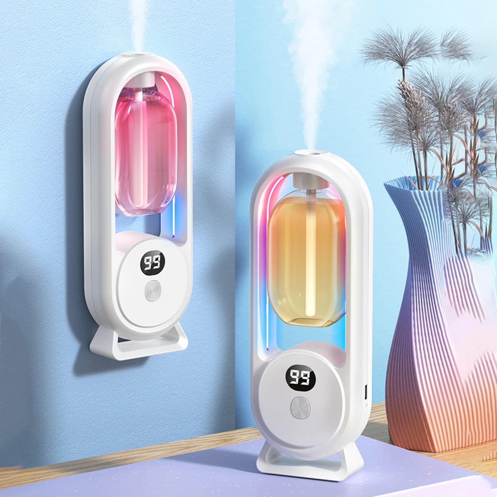 Diffusore di olio essenziale portatile a parete profumo automatico macchina per aromaterapia umidificatore 1 PC pw2 per la casa