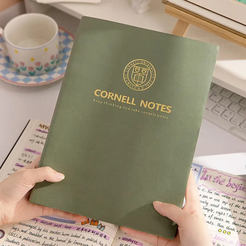 B5 Cornell Note Large addensare Planner Diary 256 pagine blocco Note per notebook foderato con copertina morbida per Agenda scolastica 2024 Book