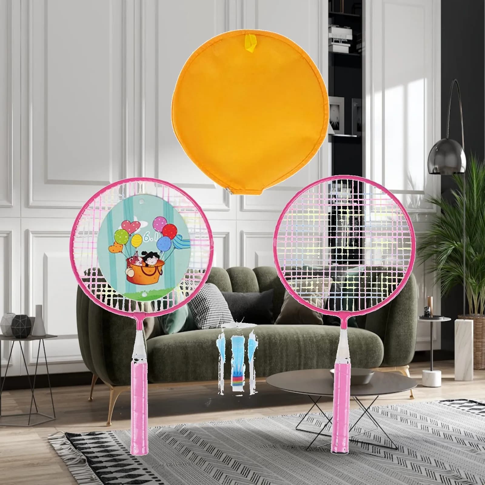 Badminton Rackets for Children Indoor Outdoor Ferroalloy Mini Racket Tennis Accessories Sport Training Game for Kids Practice