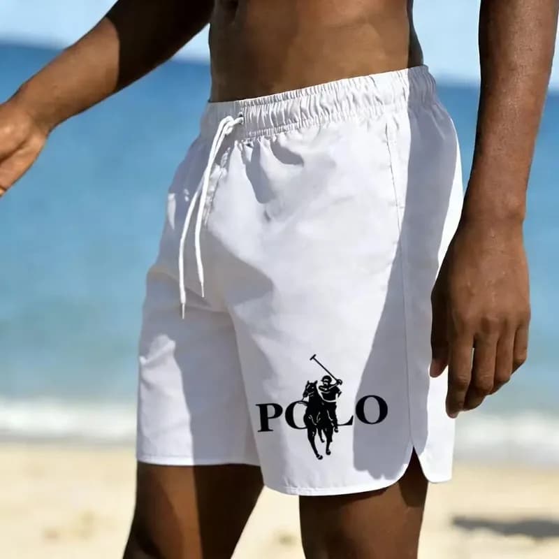 Pantaloncini da spiaggia da uomo 2026 alla moda con stampa, leggeri e traspiranti, ad asciugatura rapida, per l'uso quotidiano, per vacanze al mare e nuoto