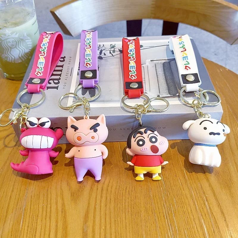 Nuovi Portachiavi Anime Crayon ShinChan, Accessori Decorativi per Auto e Zaini, Gioielli e Regali