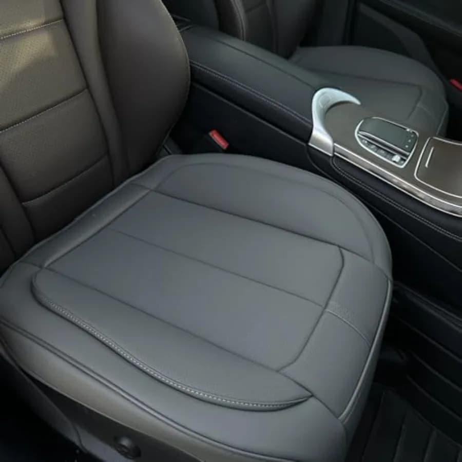 Set of 2 Leather Front Covers, Lower Part Only, Anti-slip, Padded, Complete Protection with Storage Function
