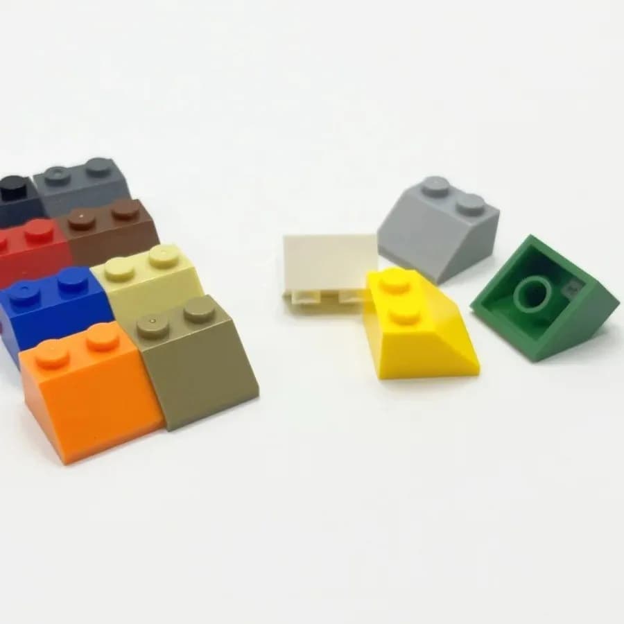 20 pezzi 3039 Tetto 2x2 Piastrella Building Block Pendenza 45 ° Figura spessa educativa creativa assembla particelle giocattoli regalo fai da te per bambini